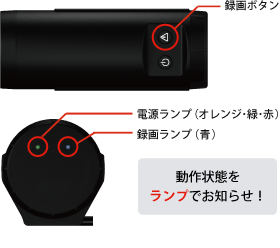 常時録画機能で、もしもの事故でもしっかり記録!