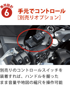 専用設計6:手元でコントロール(別売りオプション)