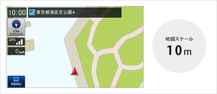 地図拡大/縮小 14段階