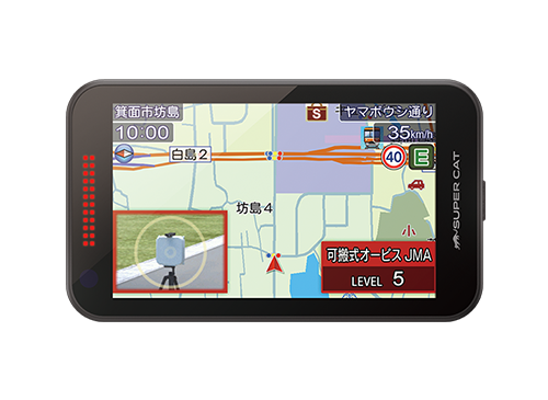 レーザー＆レーダー探知機【YPK-22L】