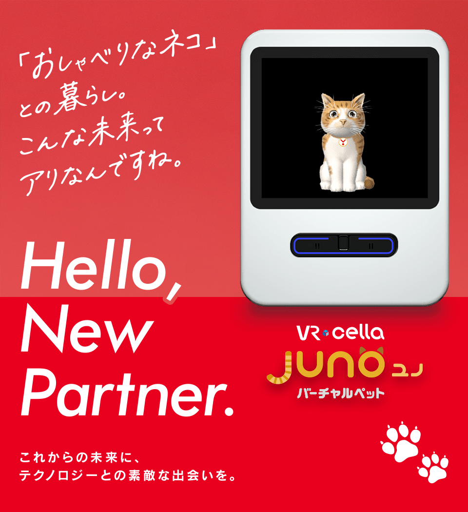 Juno ユノ　「おしゃべりなネコ」との暮らし。こんな未来ってアリなんですね。 Hello,New Partner.
